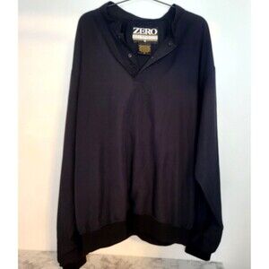 Zero Restriction Jacket Mens Large Black Lightweight Golf Windbreaker 2 Pockets